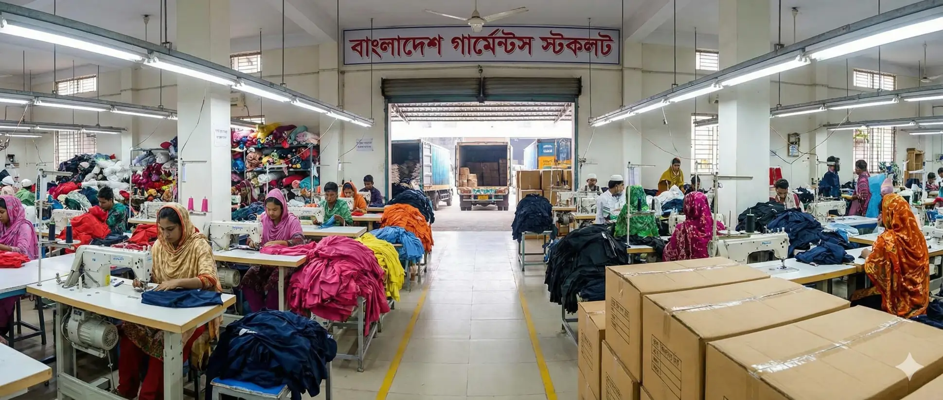 Bangladesh Garments Factory Background